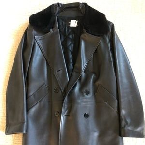 Leather coat